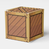 Geschenkschachtel "Holzkiste" Pixel-Art Bedankdoosjes (Voorkant Zijde)