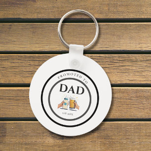 Geschenksleutelhanger 'Benieuwd tot papa 2026' Sleutelhanger