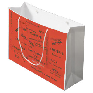 Geschenktas/Label/ Native Tribal Names/ METROPOLIM Groot Cadeauzakje