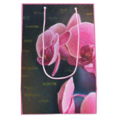 Geschenktüte mit Orchidee Medium Cadeauzakje (Achterkant)