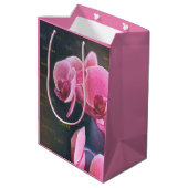 Geschenktüte mit Orchidee Medium Cadeauzakje (Achterkant Gekanteld)