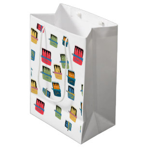 Geschenkzak met blikvis medium cadeauzakje