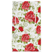 Geschenkzak-Rode Rozenprint Klein Cadeauzakje (Voorkant)