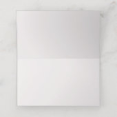 Geschetste Moderne Bloemen Trouwplaats Kaart (Binnenkant ongevouwen)