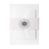 Geschetste moderne bloemenkrans bruiloft uitnodigingen wikkel (Voorkant Voorbeeld)