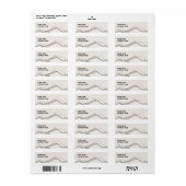 Geschetste Natuur Adresetiketten Etiket (Full Sheet)