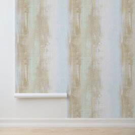 Geschetste verticale strook licht beige kleur text behang