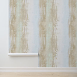 Geschetste verticale strook licht beige kleur text behang