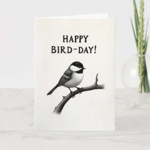Geschetste Vogel Verjaardagskaart Kaart