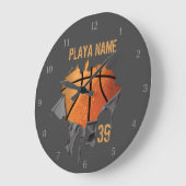 Gescheurd Basketbal Grote Klok (Hoek)