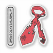 Gescheurd en gescheurd Stropdas Sticker (Voorkant)