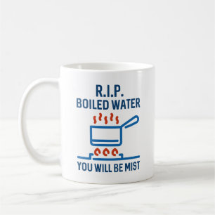 Gescheurd gekookt water koffiemok