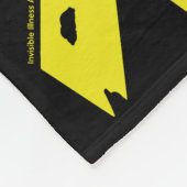 Gescheurd lint/krijger...Endometriose Fleece Deken (Hoek)