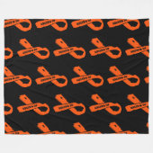 Gescheurd lint/krijger...MS Fleece Deken (Voorkant (Horizontaal))