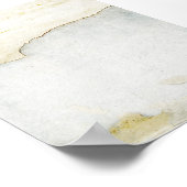 gescheurd papier op de achtergrond blauw poster (Hoek)