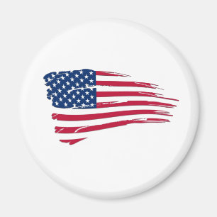 Gescheurde Amerikaanse vlag Magneet