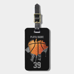 Gescheurde Basketball Bagagelabel