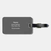 Gescheurde golfbal (gepersonaliseerd) bagagelabel (Achterkant horizontaal)