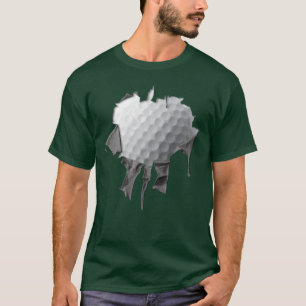 Gescheurde Golfbal T-shirt