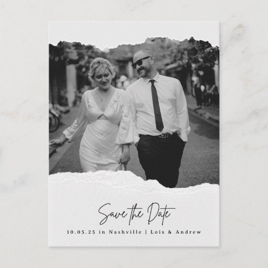 Gescheurde pagina's Sla het Briefkaart van de Datu (Voorkant)