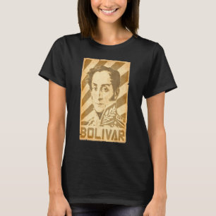 Gescheurde Propagandaposter van Simon Bolivar T-shirt