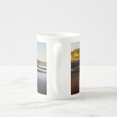 Gescheurde Randen Drie Panelen Zeezicht Porselein Kop (Achterkant)