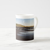 Gescheurde Randen Drie Panelen Zeezicht Porselein Kop (Voorkant rechts)