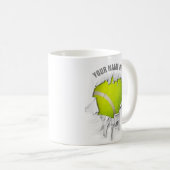 Gescheurde Tennis Koffie Mok (Voorkant rechts)