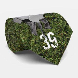 Gescheurde Voetbal (camo/gespersonaliseerd) Knoop Stropdas