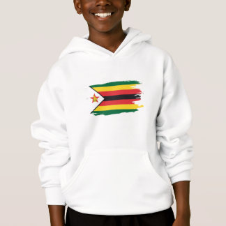 Gescheurde Zimbabwaanse Vlag Kinderen Hoodie