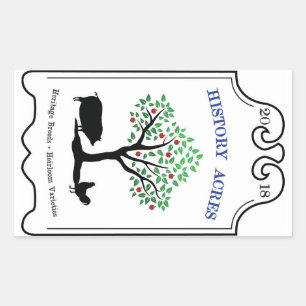 Geschiedenis Acres Logo Stickers