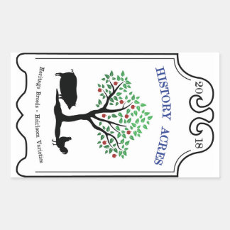 Geschiedenis Acres Logo Stickers