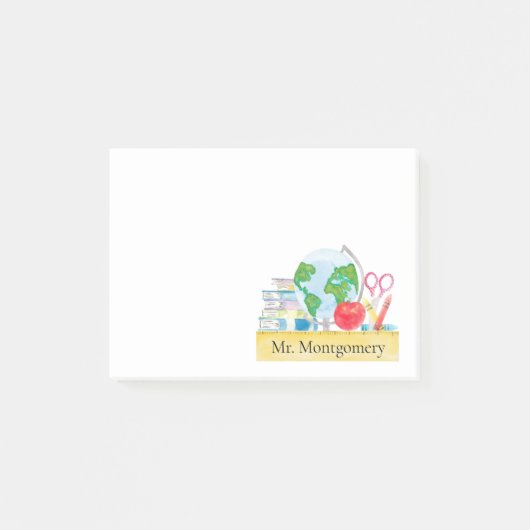 Geschiedenis Geografie Leraar Post-it® Notes (Voorkant)