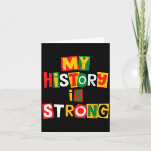 Geschiedenis is sterke zwarte geschiedenis maand a kaart