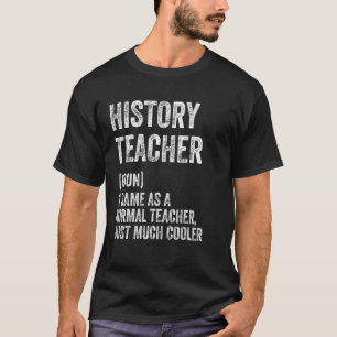 Geschiedenis leraar Definitie Terug naar school Ee T-shirt