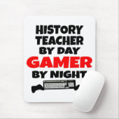Geschiedenis Leraar Gamer Muismat (Met muis)