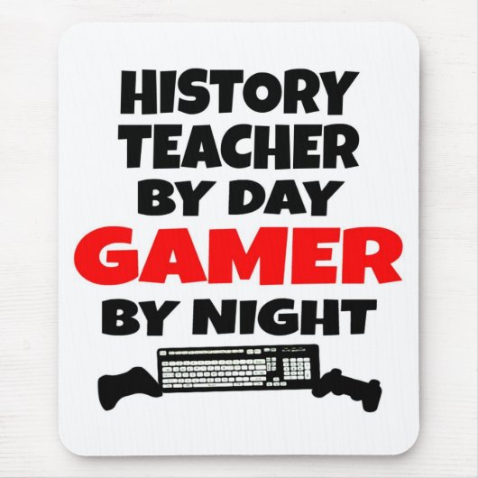 Geschiedenis Leraar Gamer Muismat (Voorkant)