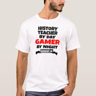 Geschiedenis Leraar Gamer T-shirt