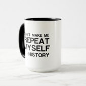 GESCHIEDENIS MAAKT DAT IK MIJZELF HERHAAL MOK (Voorkant links)