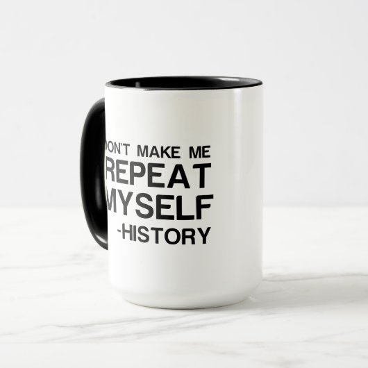 GESCHIEDENIS MAAKT DAT IK MIJZELF HERHAAL MOK (Voorkant links)