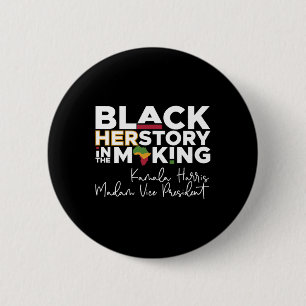Geschiedenis Maand Biden Harris 2024 President Ame Ronde Button 5,7 Cm