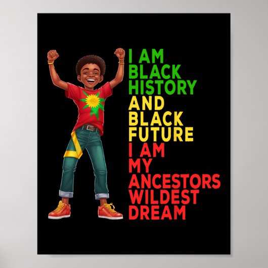 Geschiedenis Maand Juneteenth Independence Day Kin Poster (Voorkant)
