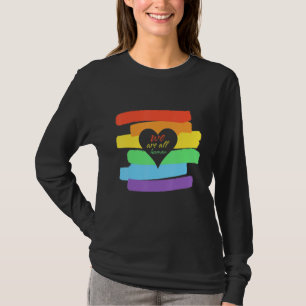 Geschiedenis maand we zijn allemaal menselijke tro t-shirt