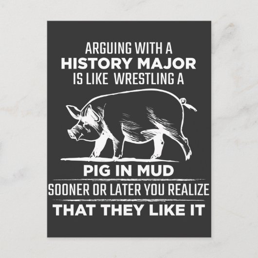 Geschiedenis majoor Arguing School Leraar Briefkaart (Voorkant)