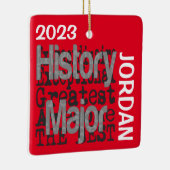 Geschiedenis Major Buitengewoon CUSTOM Keramisch Ornament (Rechts)