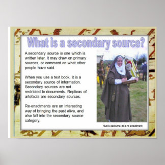 Geschiedenis, middeleeuws, Wat is een secundaire b Poster