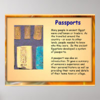 Geschiedenis, Oude Egypte, Egyptische paspoorten