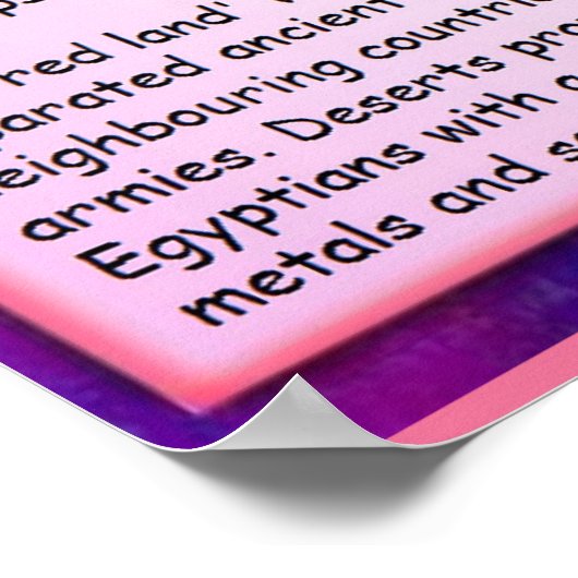 Geschiedenis, Oude Egypte Geografie Poster (Hoek)