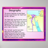 Geschiedenis, Oude Egypte Geografie Poster (Voorkant)