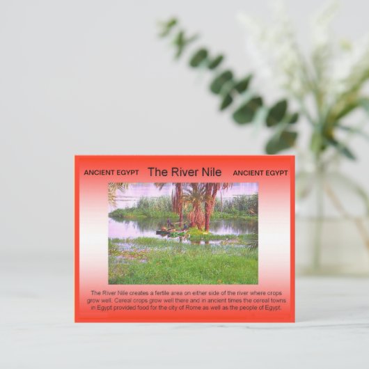 Geschiedenis, Oude Egypte, Nijlrivier Briefkaart (Staand voorkant)